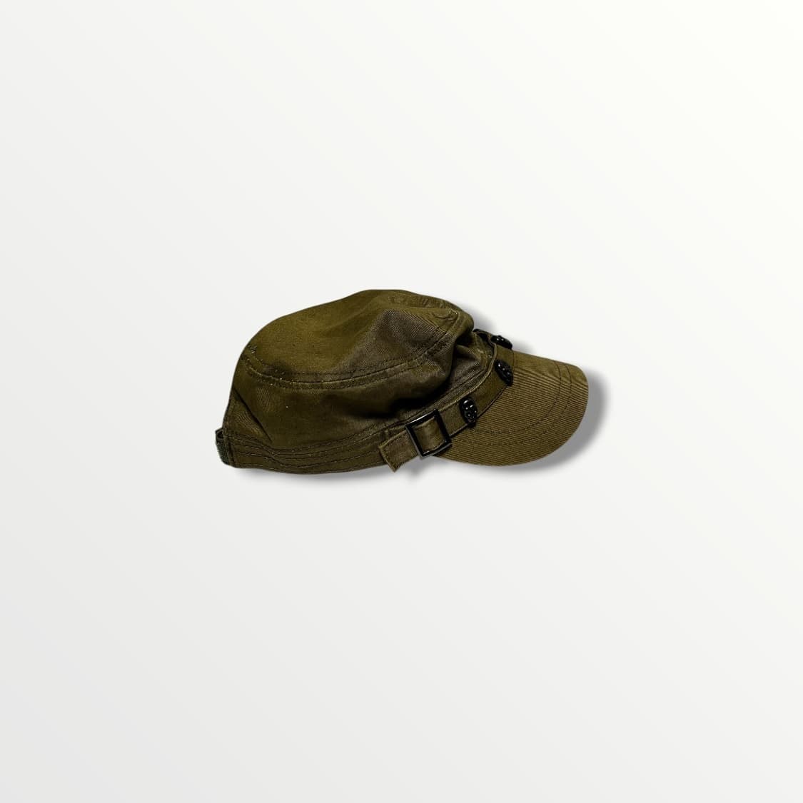 Olive Studded Military Cap 상품이미지3