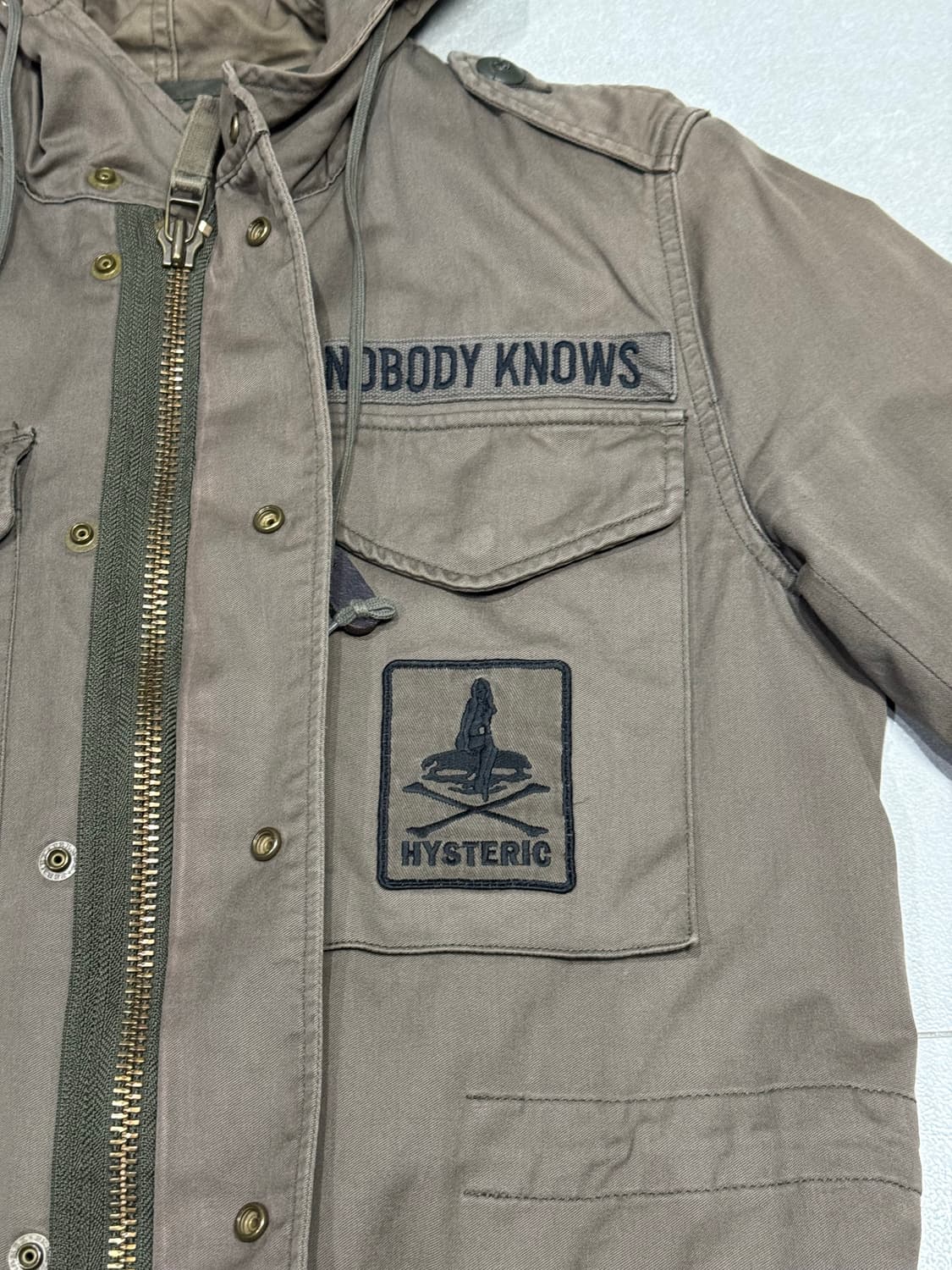 히스테릭 글래머 아카이브 신슐레이트 패딩 결합 m-65 후드 집업 자켓 상품이미지7