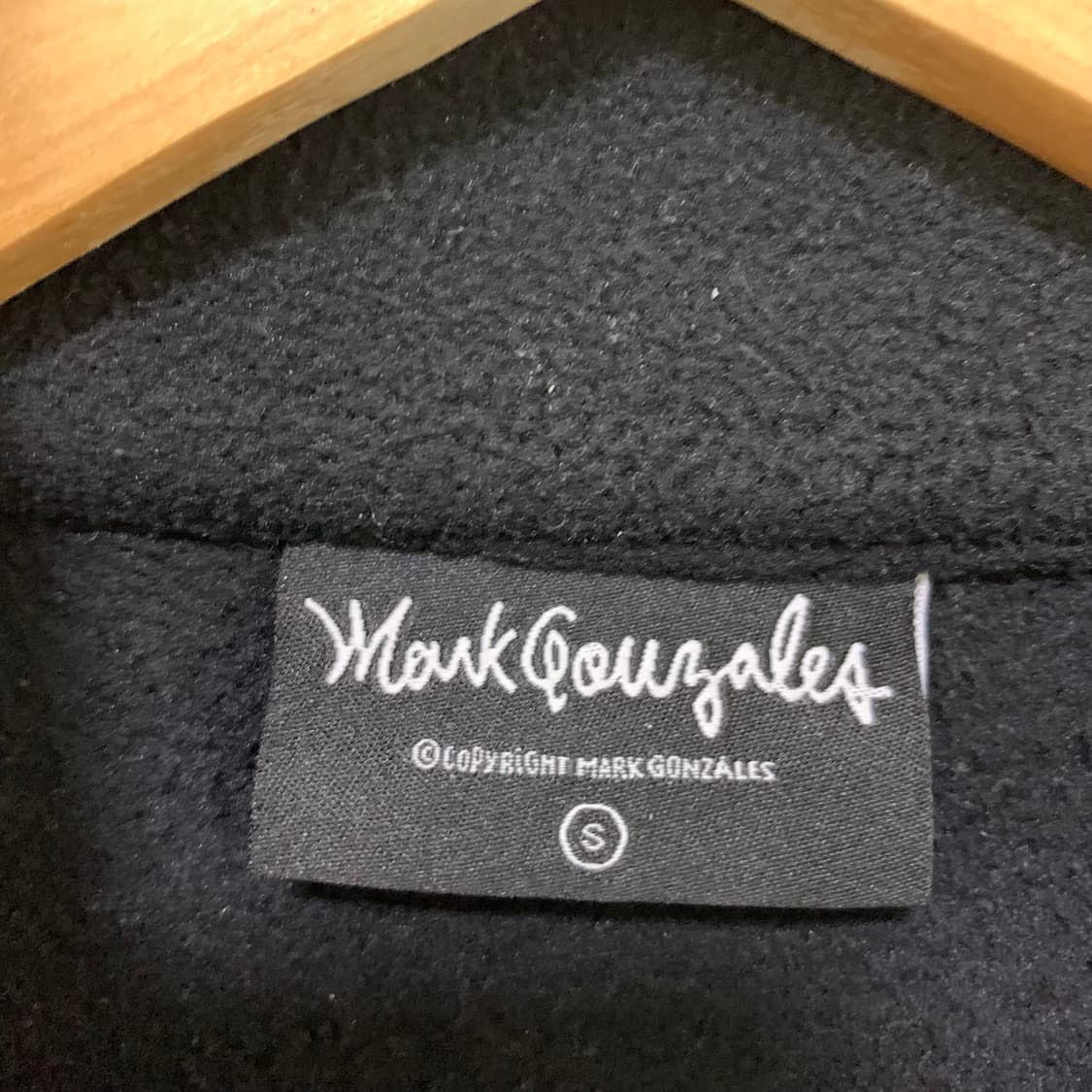 마크곤잘레스 빈티지 블랙 플리스 집업 후리스 남성 S 남녀공용 상품이미지9