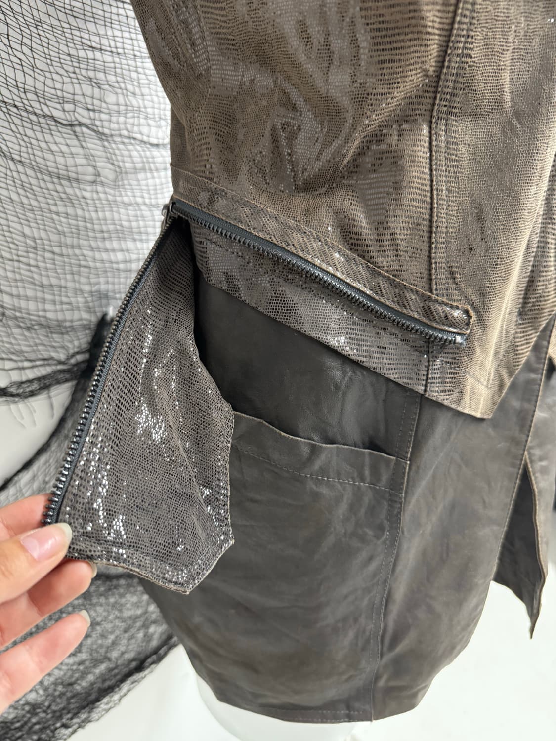 Leather vest (염소가죽) 상품이미지5