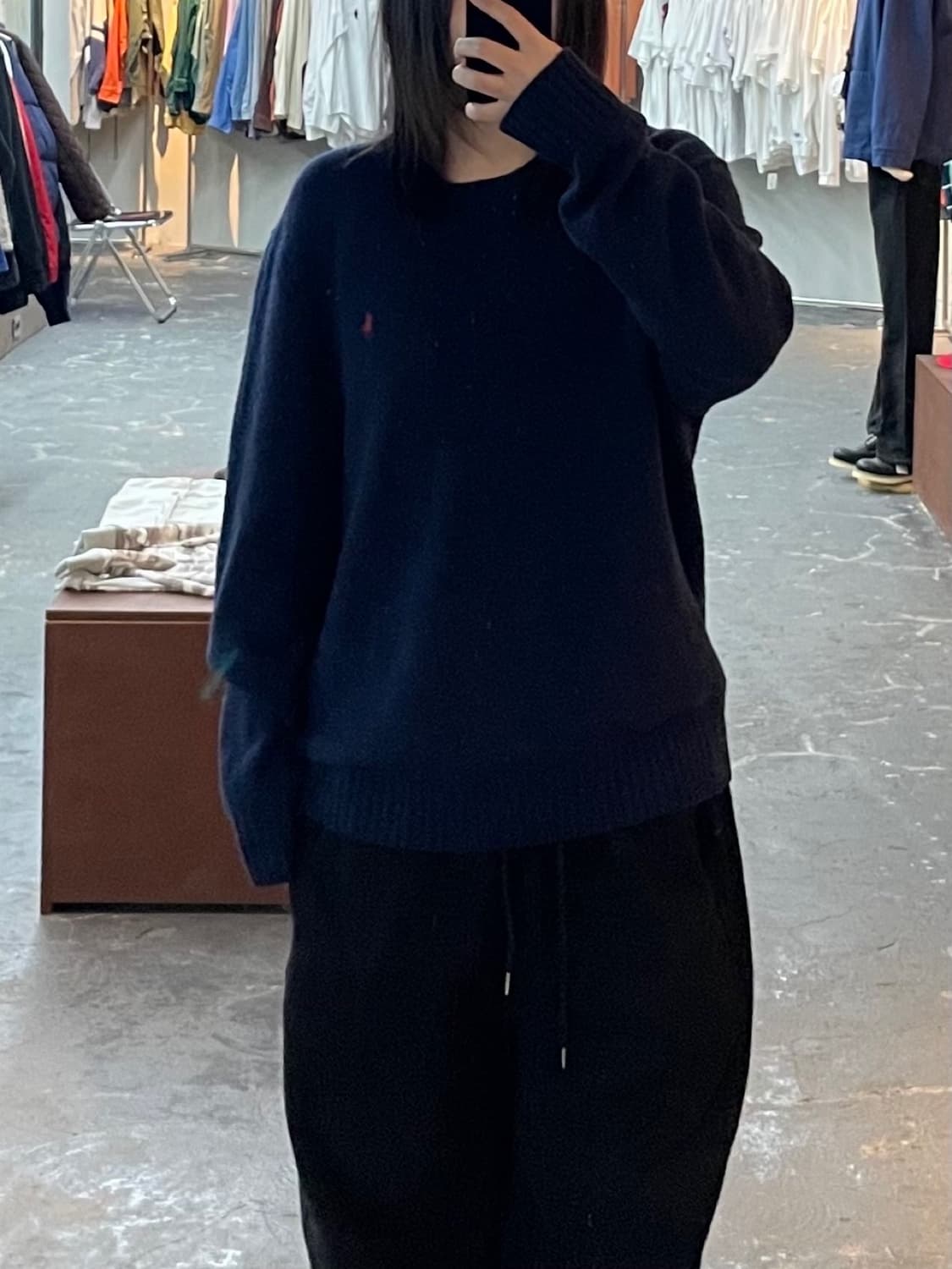 폴로 랄프로렌 네이비 울 니트 H1371 상품이미지1