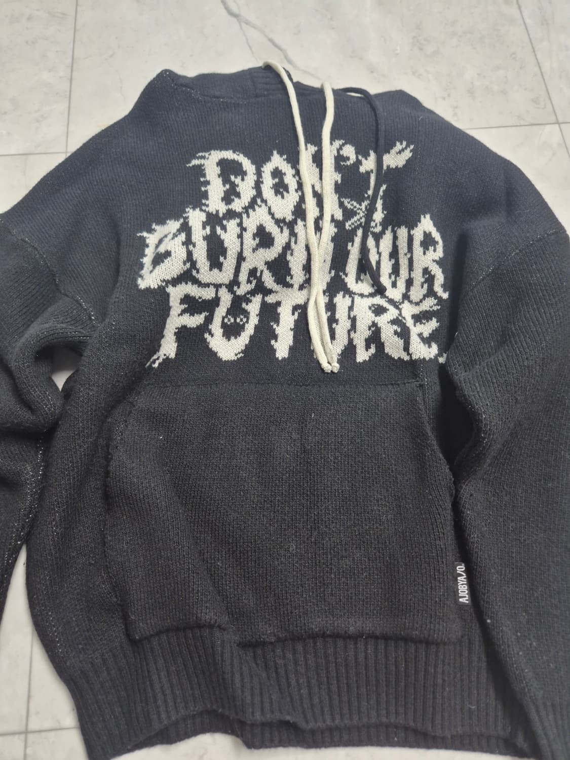 아조바이아조 니트 후드 m 판매합니다 상품이미지2