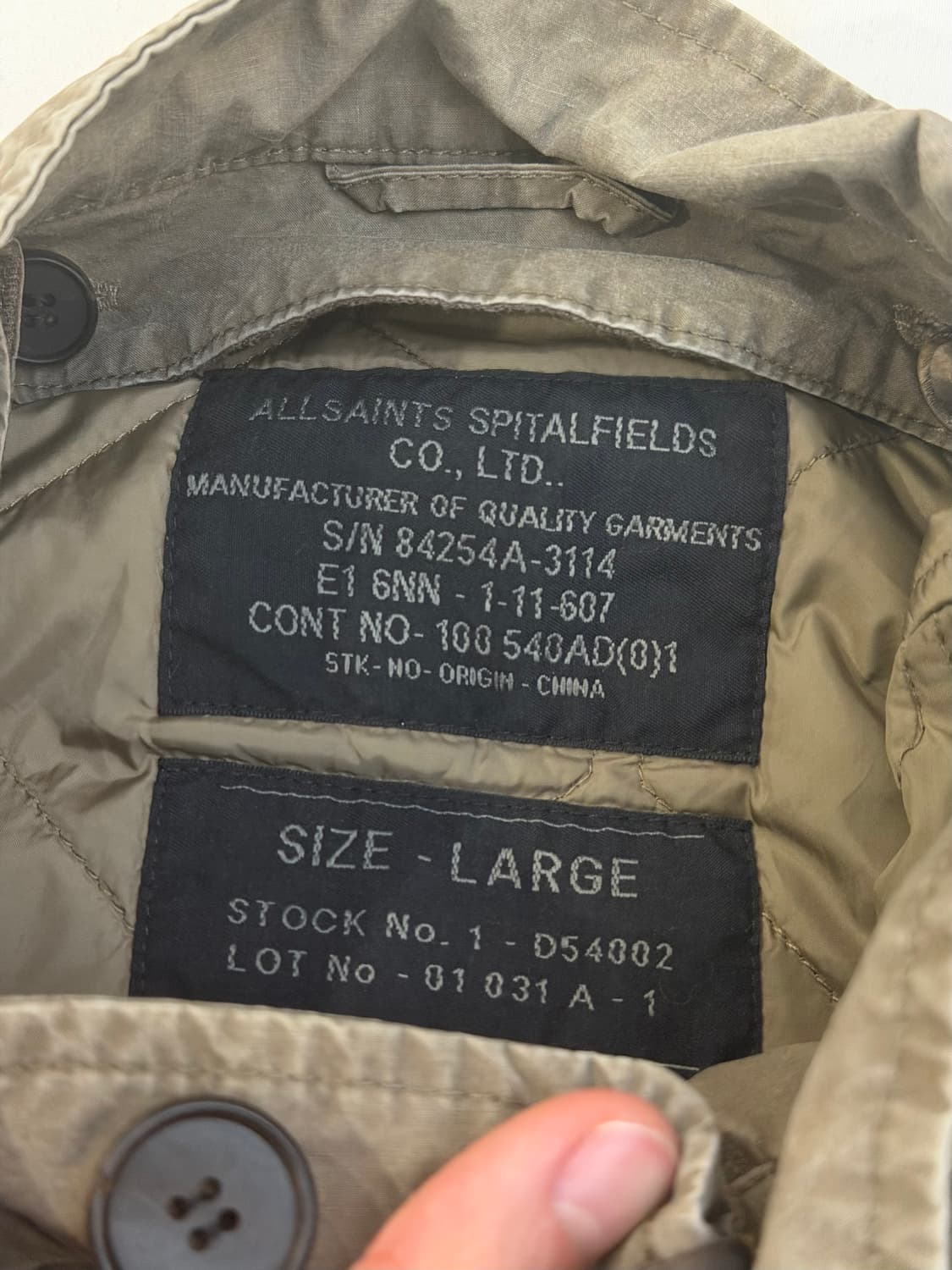 올세인츠 M-65 피쉬테일 개파카 야상 올리브 카키 상품이미지5