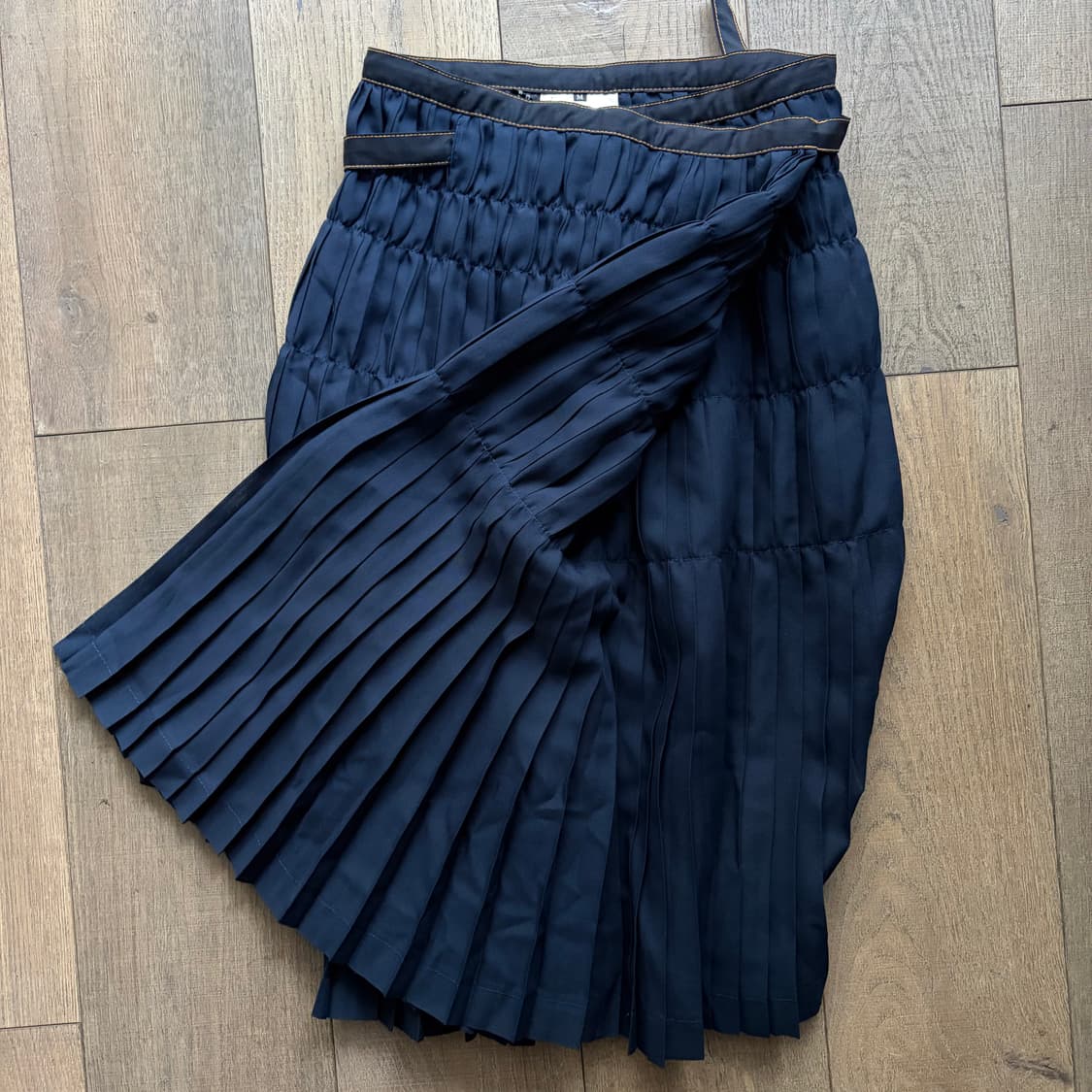 Layer Shirring Pleats Wrap Skirt 상품이미지5