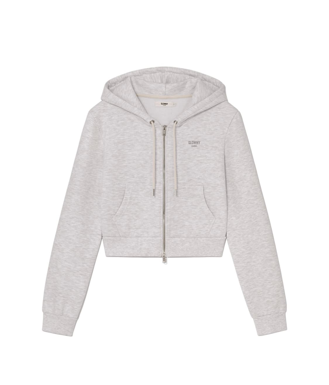 GLOWNY G CROP ZIP UP 글로니 지 크롭 후드 집업 상품이미지1