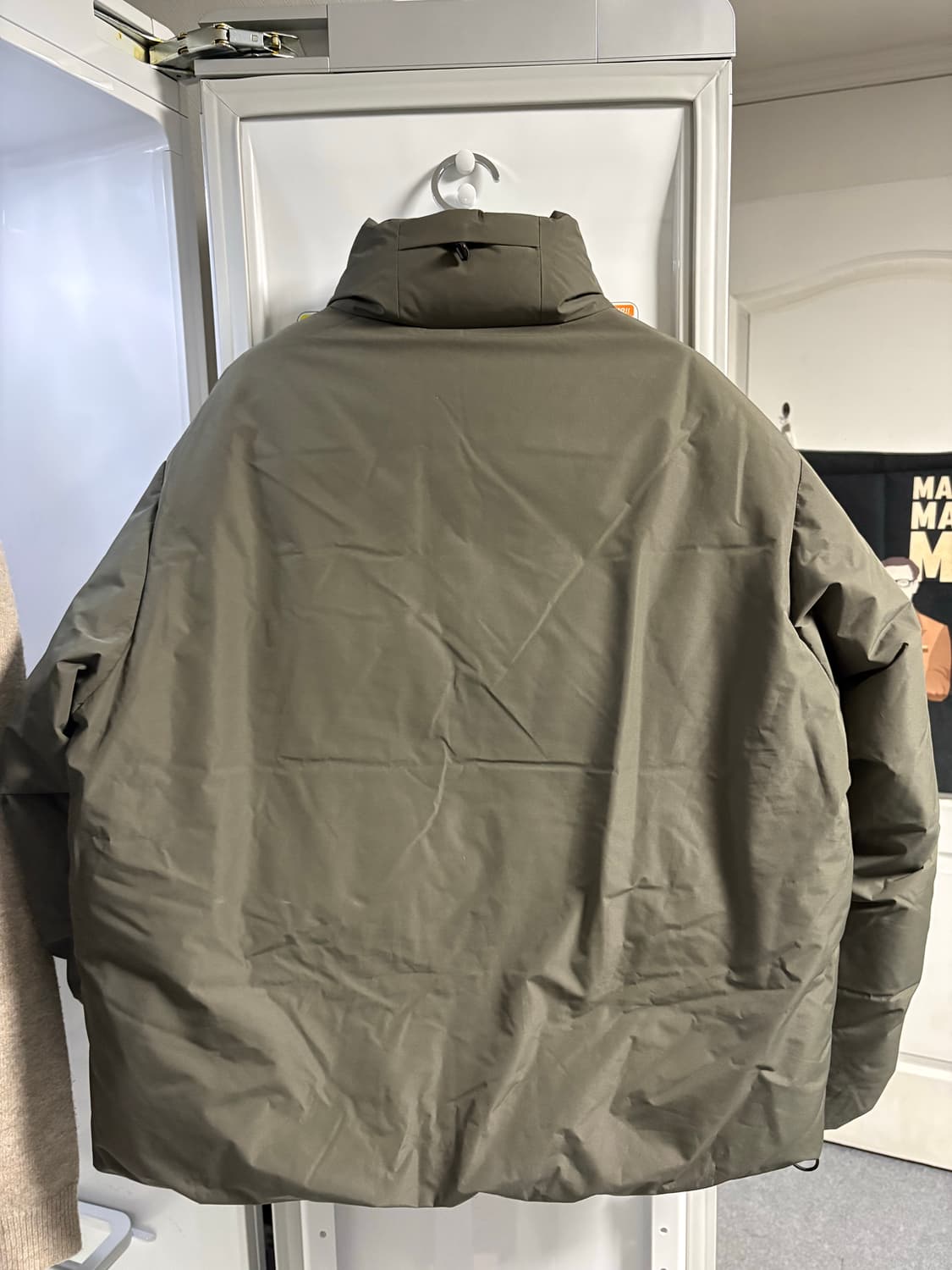 무탠다드 시티레저 논퀄팅 숏패딩 머드그레이 상품이미지3