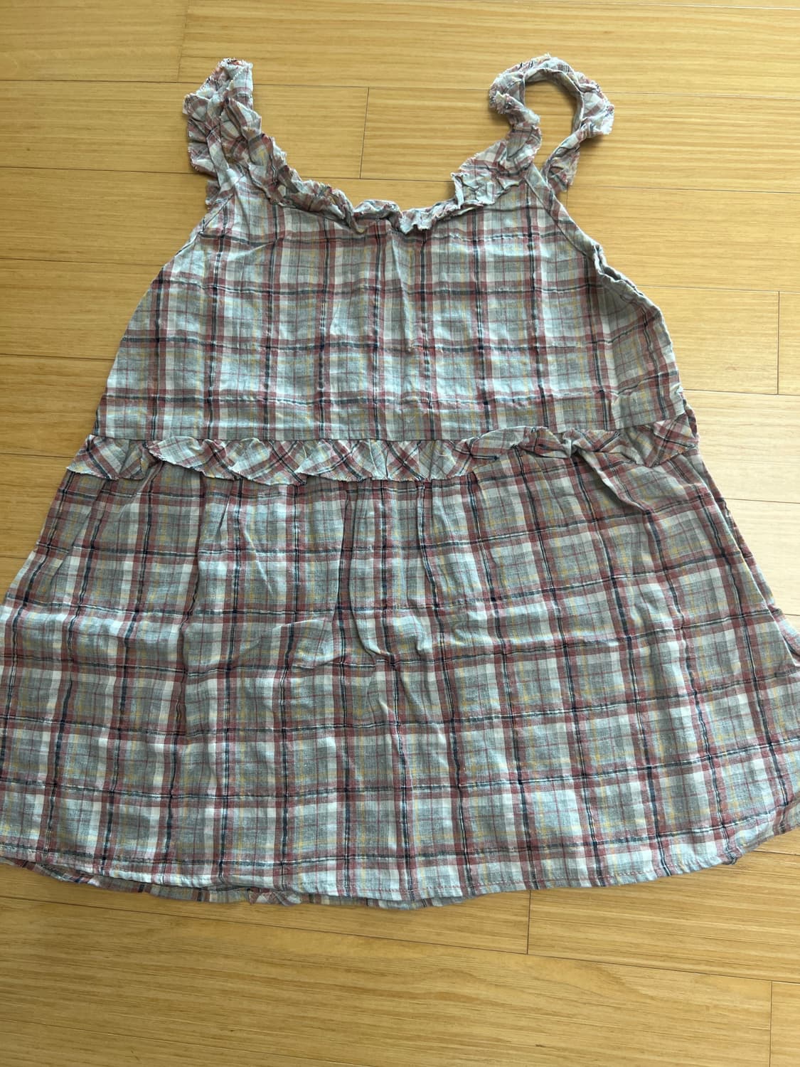 시즐 seezul 하우 체크 슬리브 나시 상품이미지10