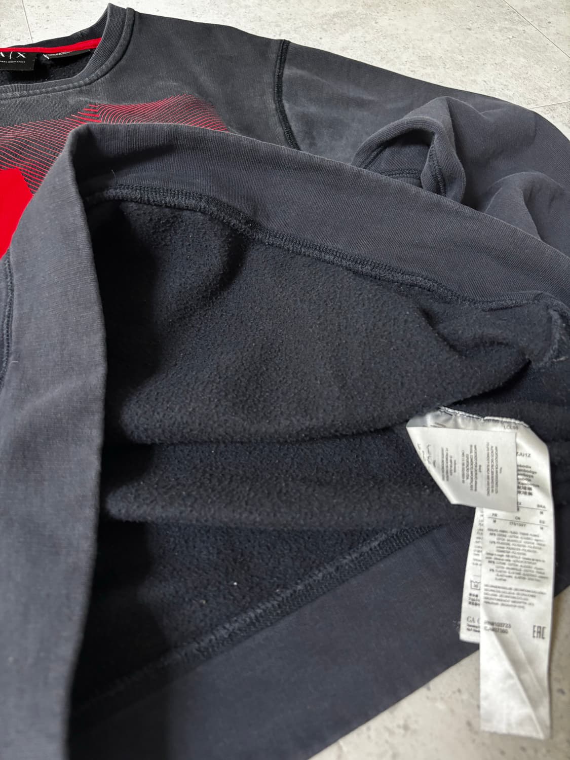 아르마니 익스체인지 기모 맨투맨 상품이미지4