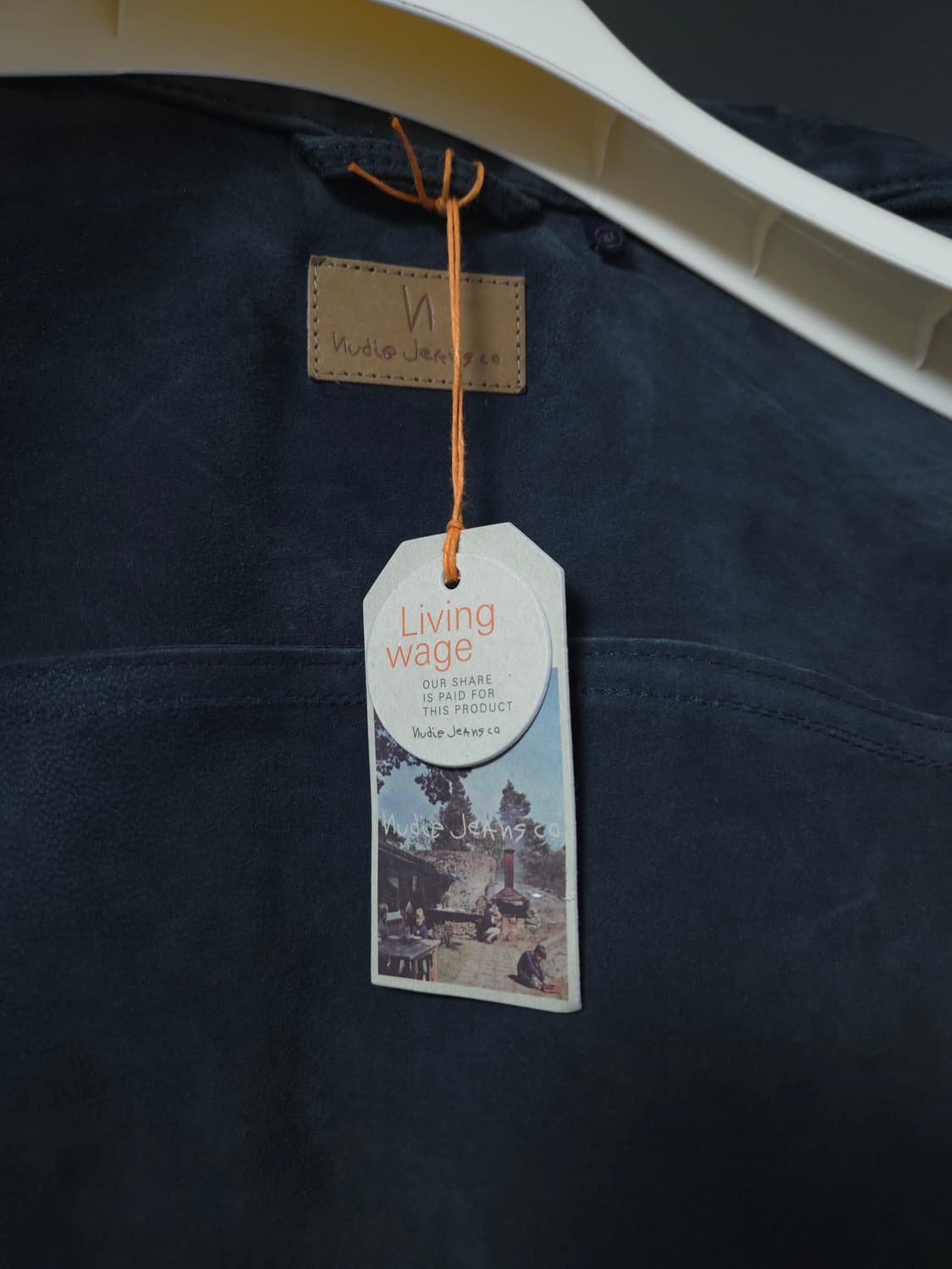 누디진(Nudie Jeans) Dante 스웨이드 트러커 XL 새상품 상품이미지5