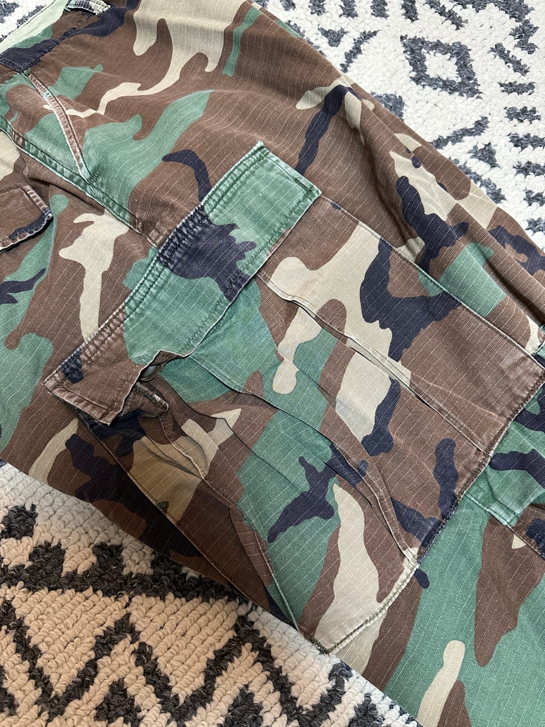 90s 미군 우드랜드 컷오프 팬츠 상품이미지5