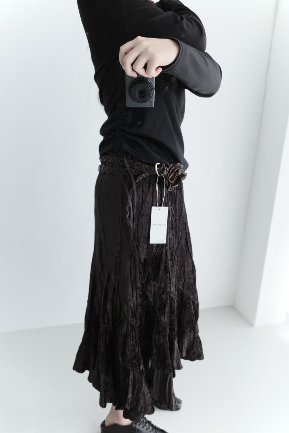 velvet grunge skirt  상품이미지6