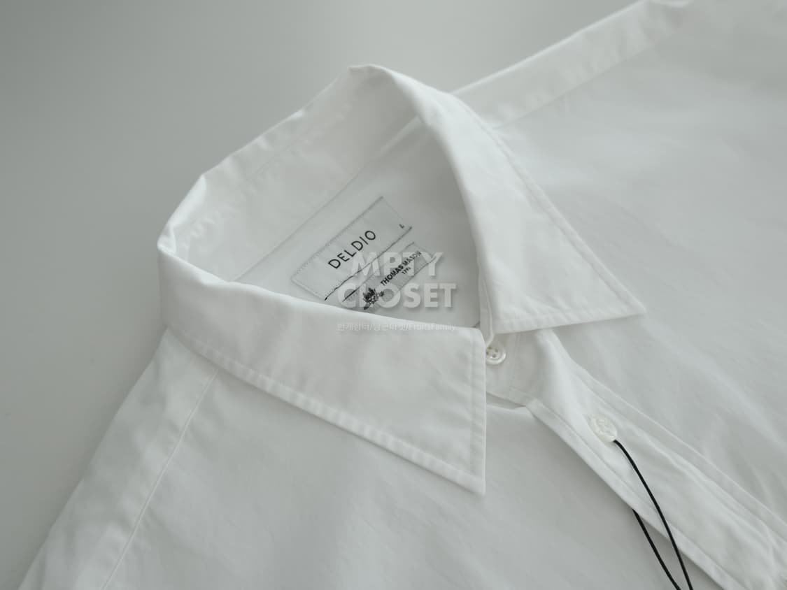 [L] 델디오 토마스메이슨 포플린셔츠 화이트 상품이미지1