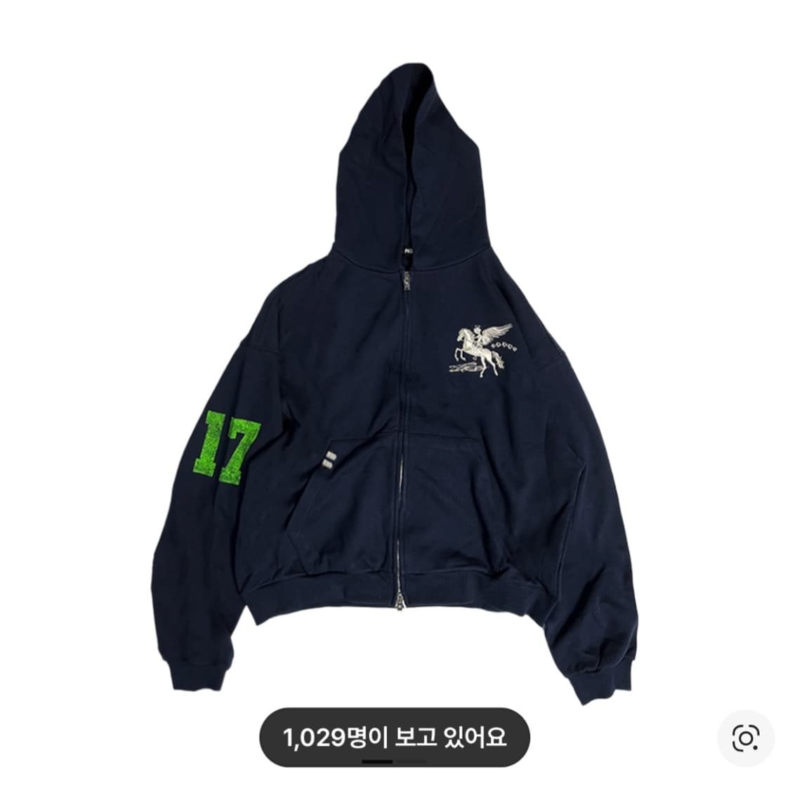 파코서플라이 폴링 엔젤 집업 후디 후드집업 네이비 상품이미지1