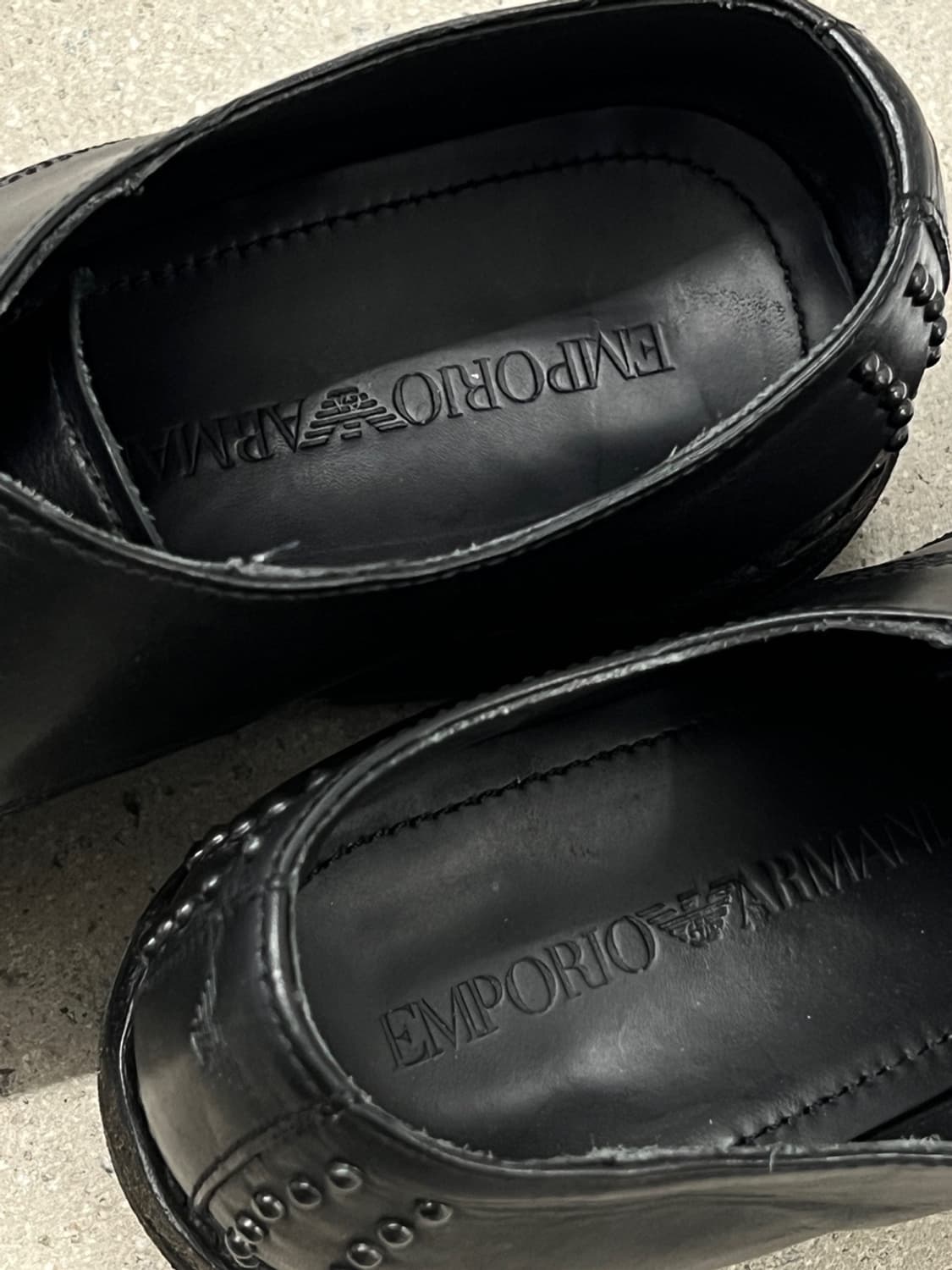 엠포리오 아르마니 스터드 레이스업 더비 상품이미지6