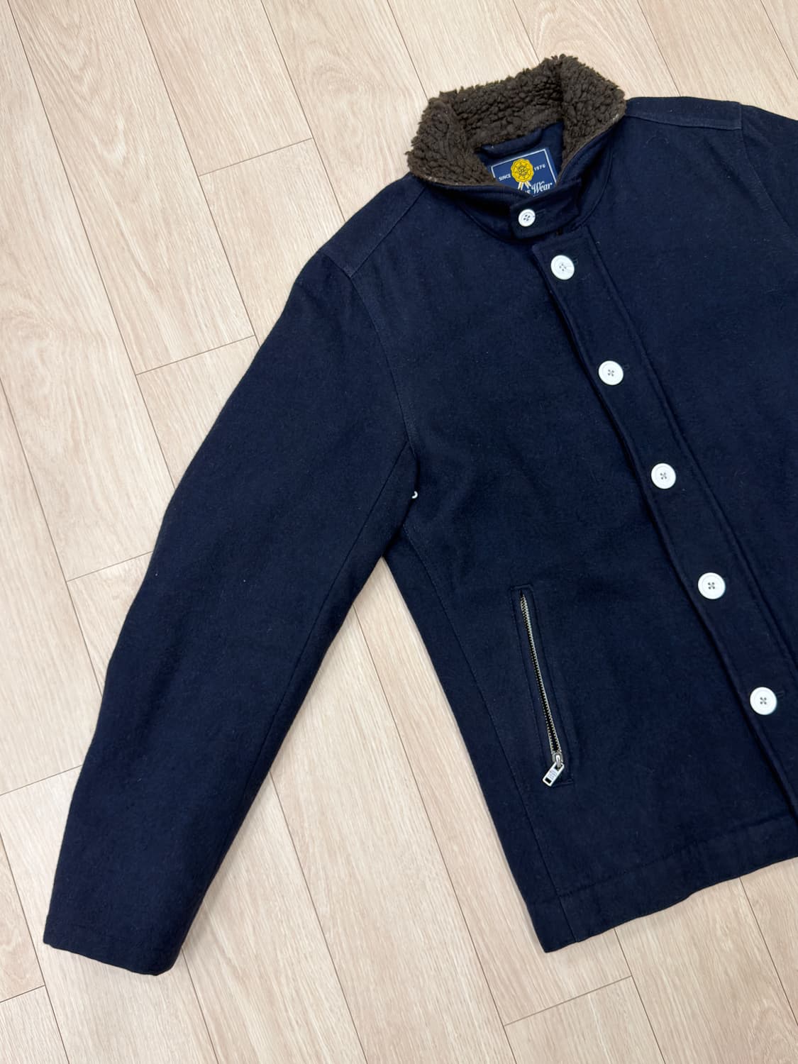 BEAMS 빔즈웨어 셰르파 자켓 M 네이비 상품이미지4