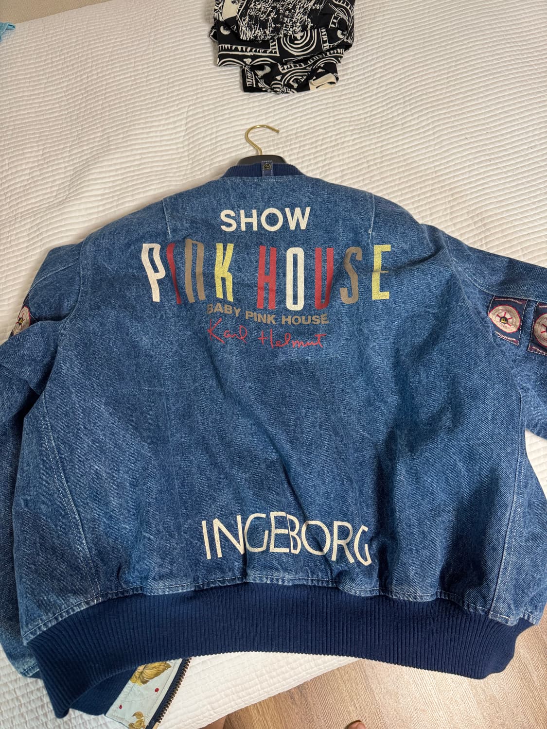 Pink House Ingeborg 쇼 데님 봄버 자켓 상품이미지4