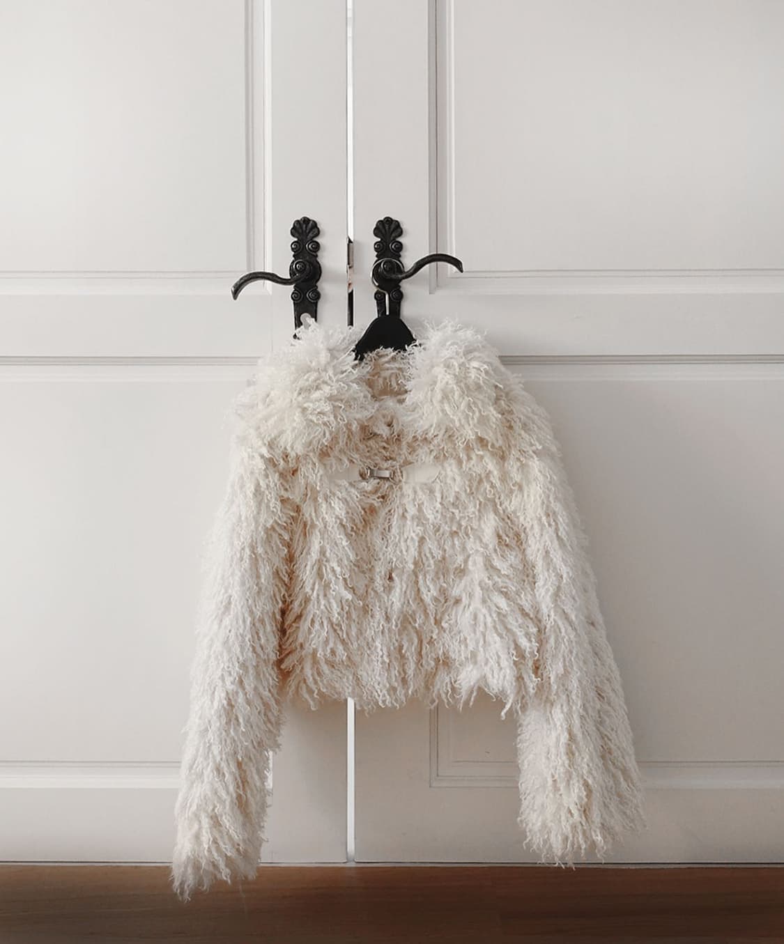 Thetis 시어링 퍼 크롭 자켓 상품이미지1