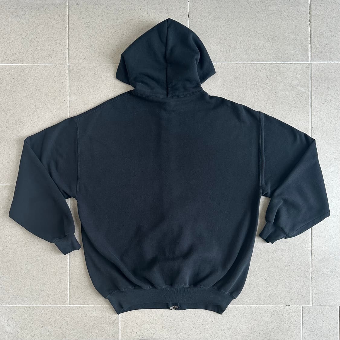 90s 빈티지 러셀 후드집업 블랙 XL USA 상품이미지2