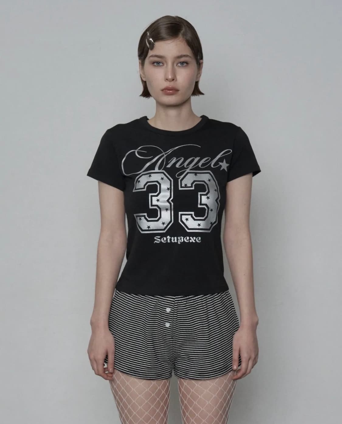 새상품 - 33 ANGEL TOP / BLACK 상품이미지1