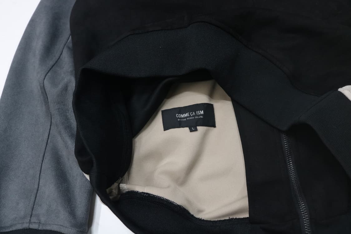 COMME CA ISM 콤사이즘 스웨이드 텍스처 컬러블록 블루종 (L) 상품이미지9