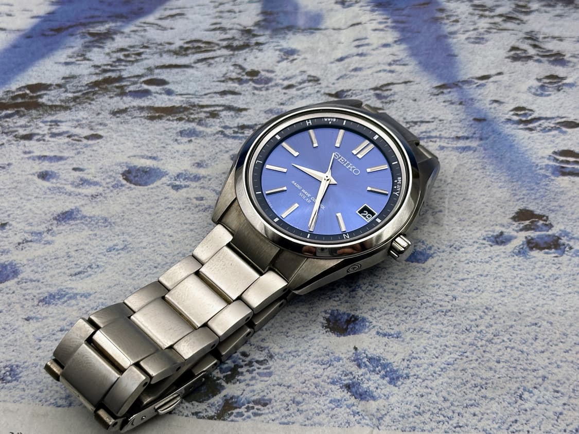 [신품급 풀박스] 세이코 브라이츠 SAGZ081 블루 선레이 전파 솔라 상품이미지2