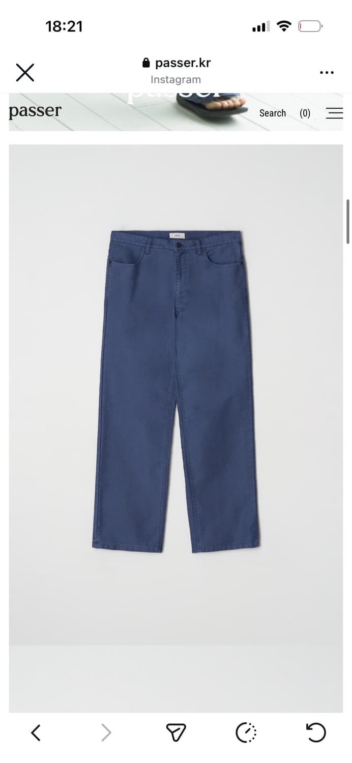 파세르 몰스킨 코튼데님팬츠 상품이미지2