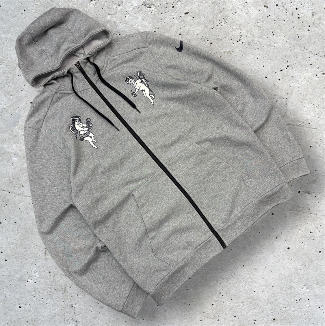 [L] 나이키 데빌 데몬 그레이 후드집업 프린팅 B353 상품이미지1