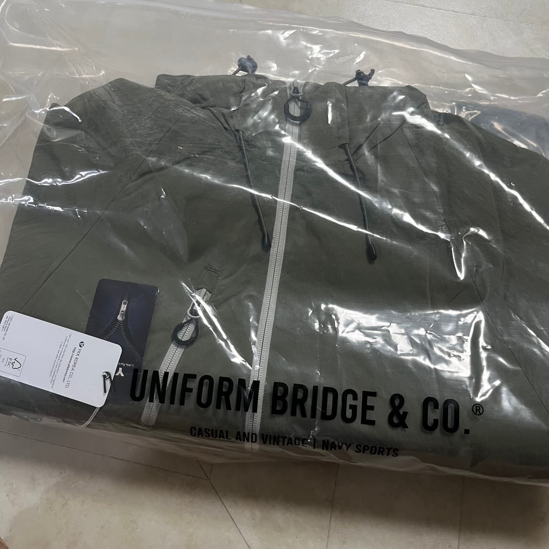 새상품(L,XL)유니폼브릿지 PT 집 후드 파카 세이지그린 상품이미지6