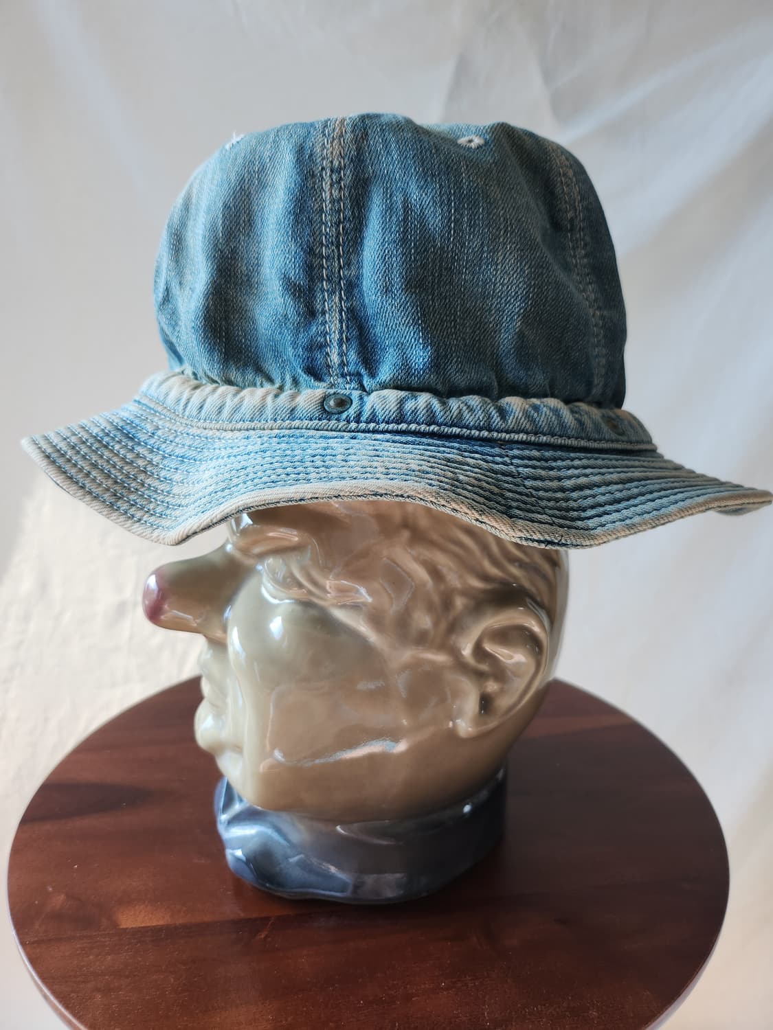 Decho Indigo-washed bucket hat 상품이미지3