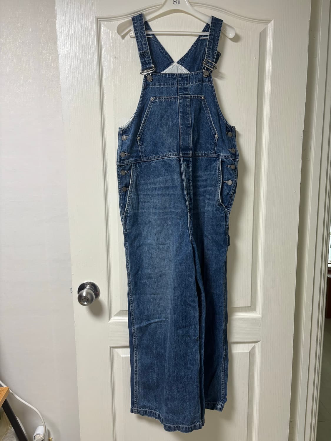 일본 빈티지 청 데님 멜빵 팬츠  상품이미지1