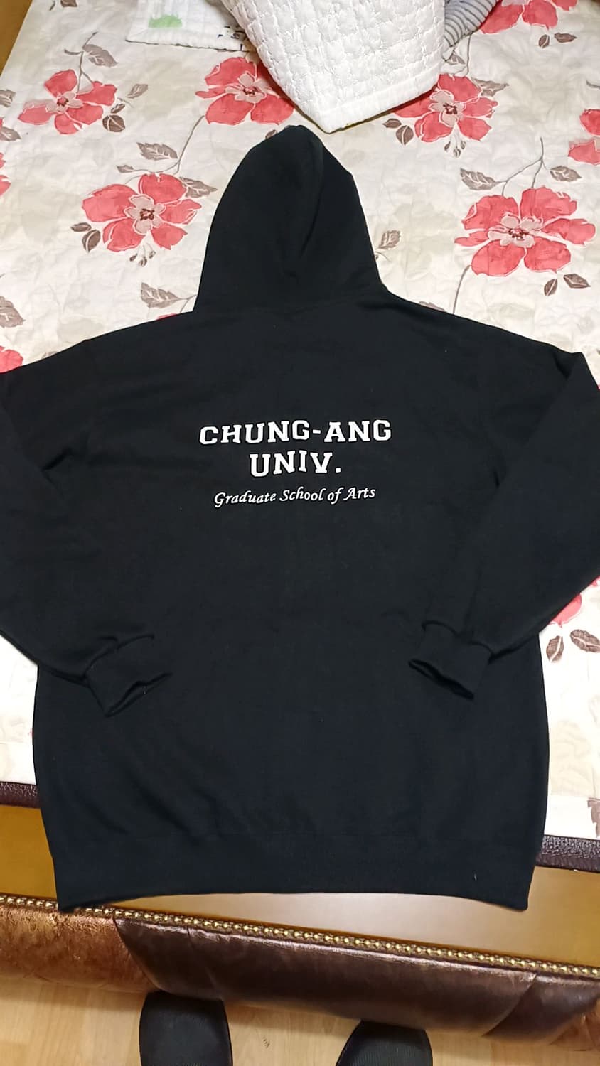 중앙대 예술대학원 미사용 기모후드집업 빅사이즈120 가슴65 기장83 상품이미지2