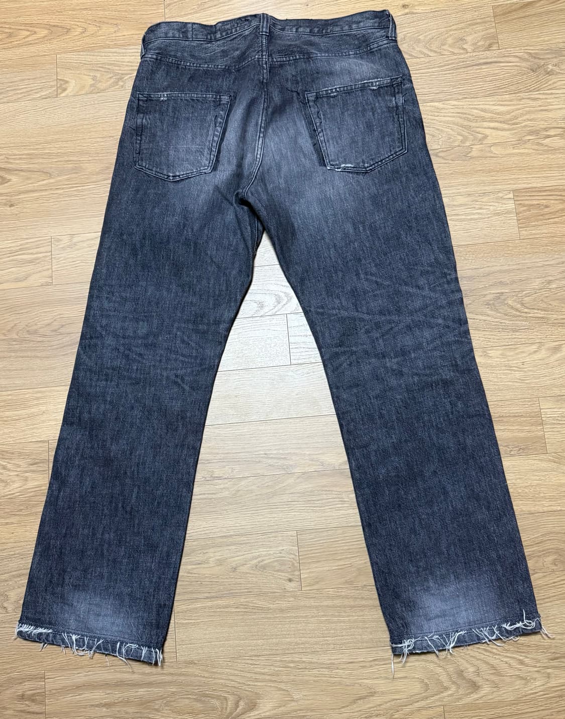 FDMTL 펀더멘탈 흑청 패치워크 데님 34x34 상품이미지3