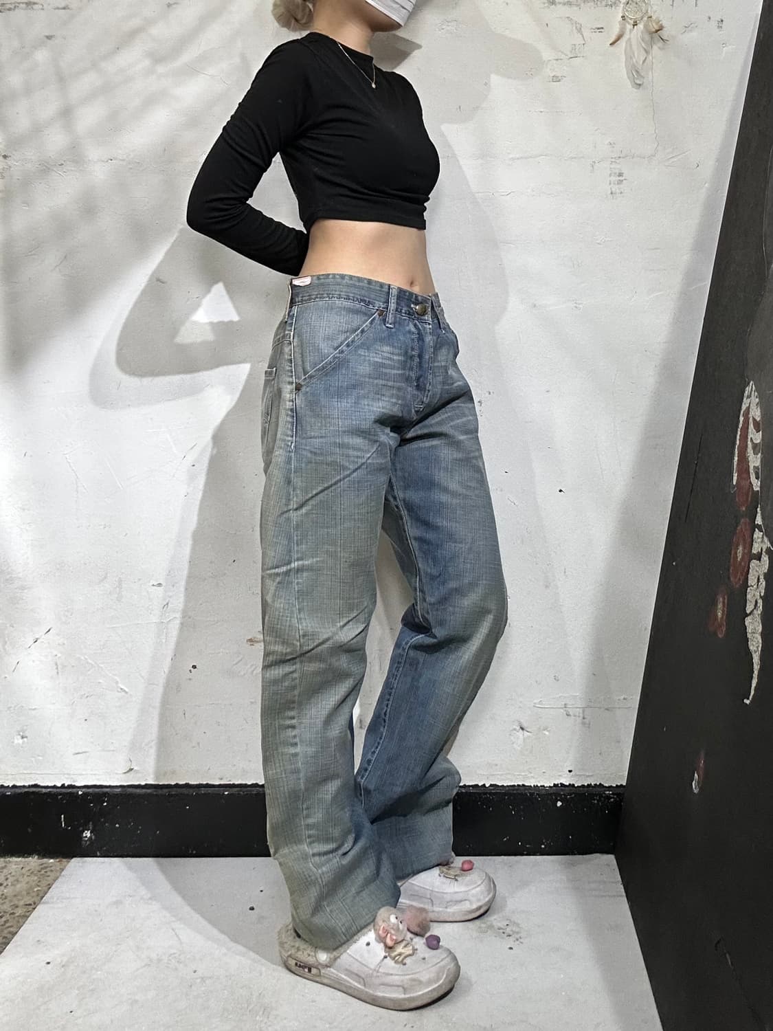 리바이스 엔지니어드 연청 와이드 데님 팬츠 청바지  상품이미지1