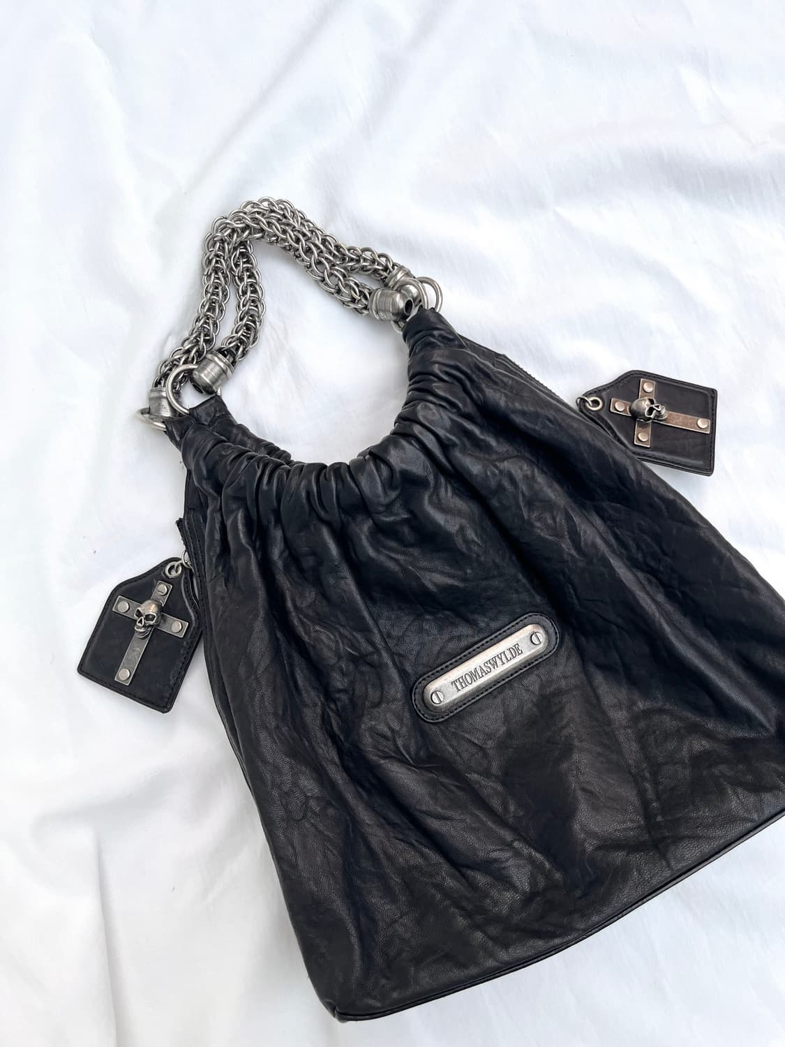 토마스와일드 고딕 스컬 레더 백 상품이미지7