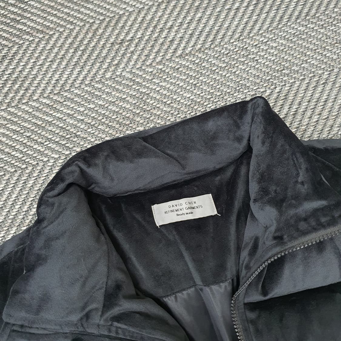 데이비드첸 벨벳 푸퍼 패딩 남자105~110 상품이미지2