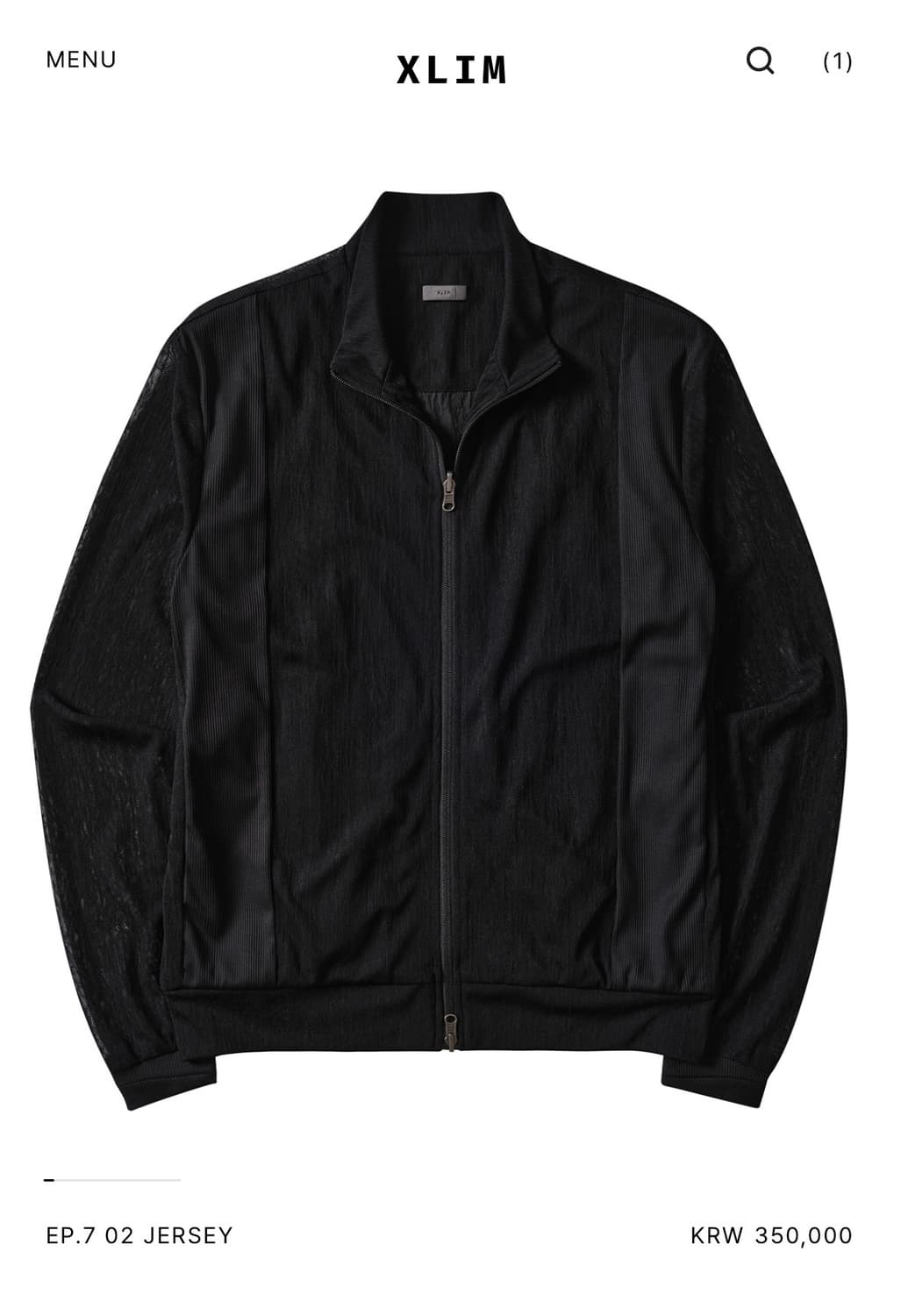 (M) 엑슬림 EP.7 02 져지 블랙 상품이미지1