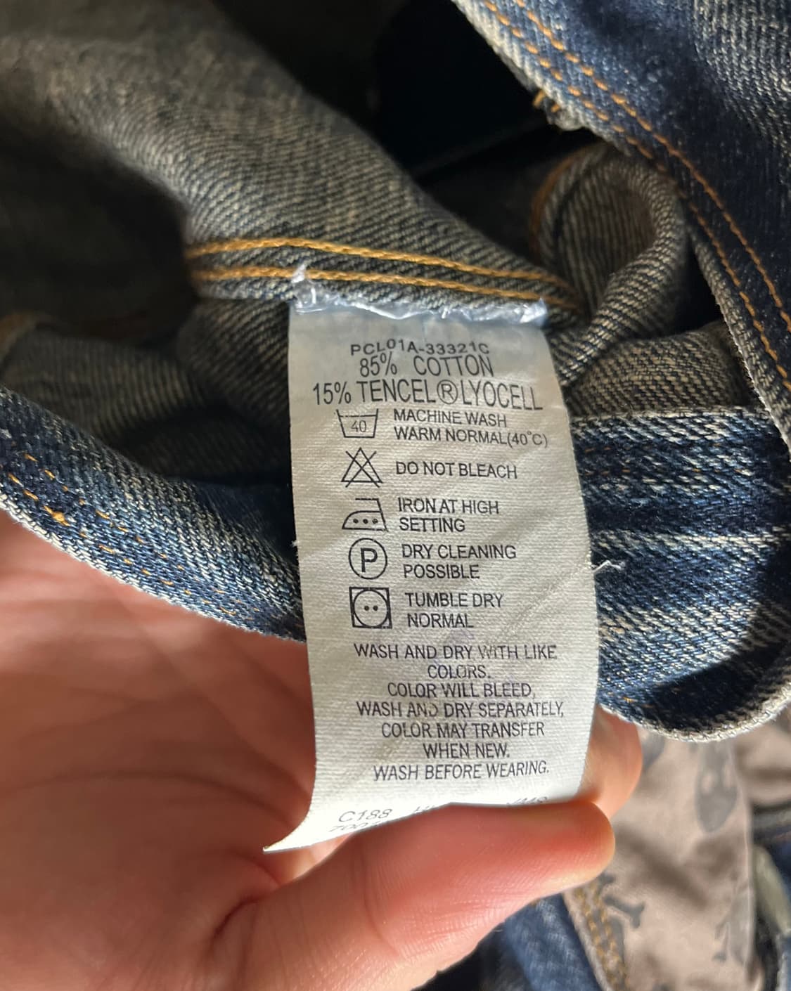 Levis 00s Engineerd jean skull jacket XL 상품이미지5