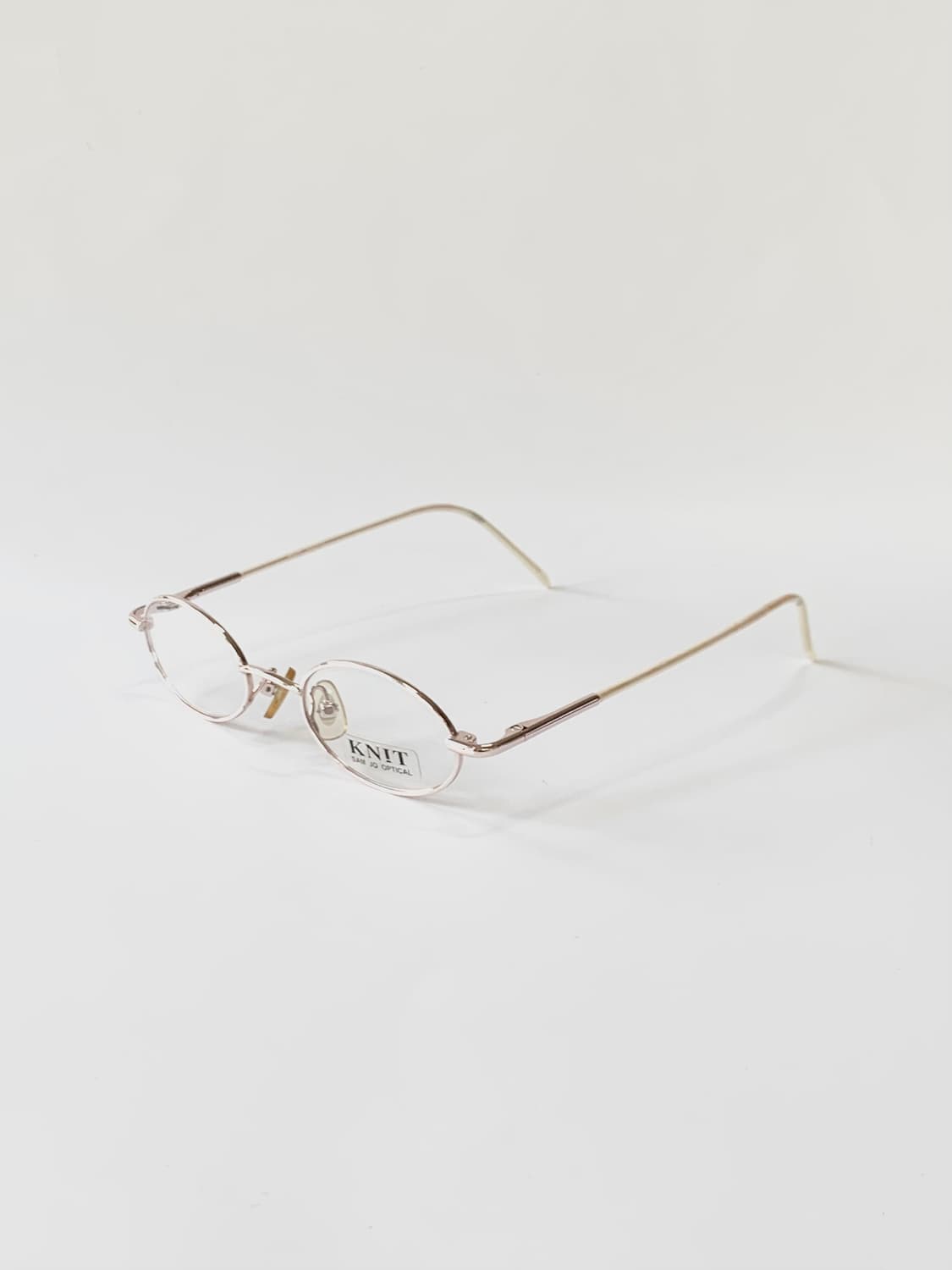 [픽키-591] (Small) 골드 오벌 안경테 샴페인 메탈 소형 상품이미지1