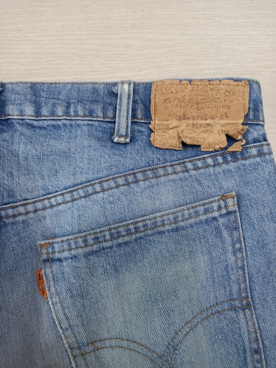 35 70's 리바이스207 USA 오렌지탭 연청 35-250 상품이미지4