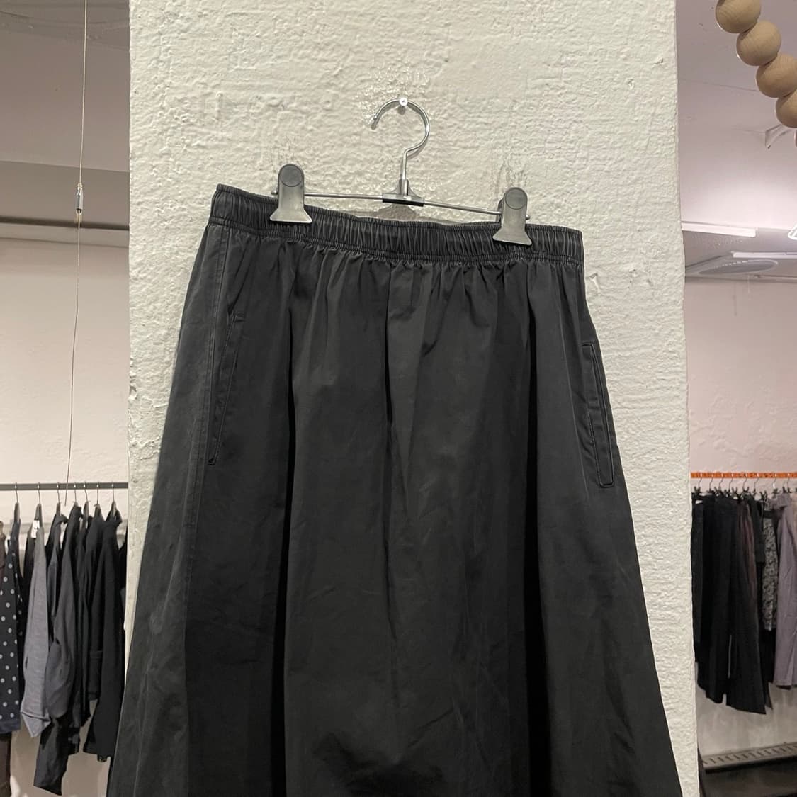 요지야마모토 워시드 비대칭 스커트 상품이미지2