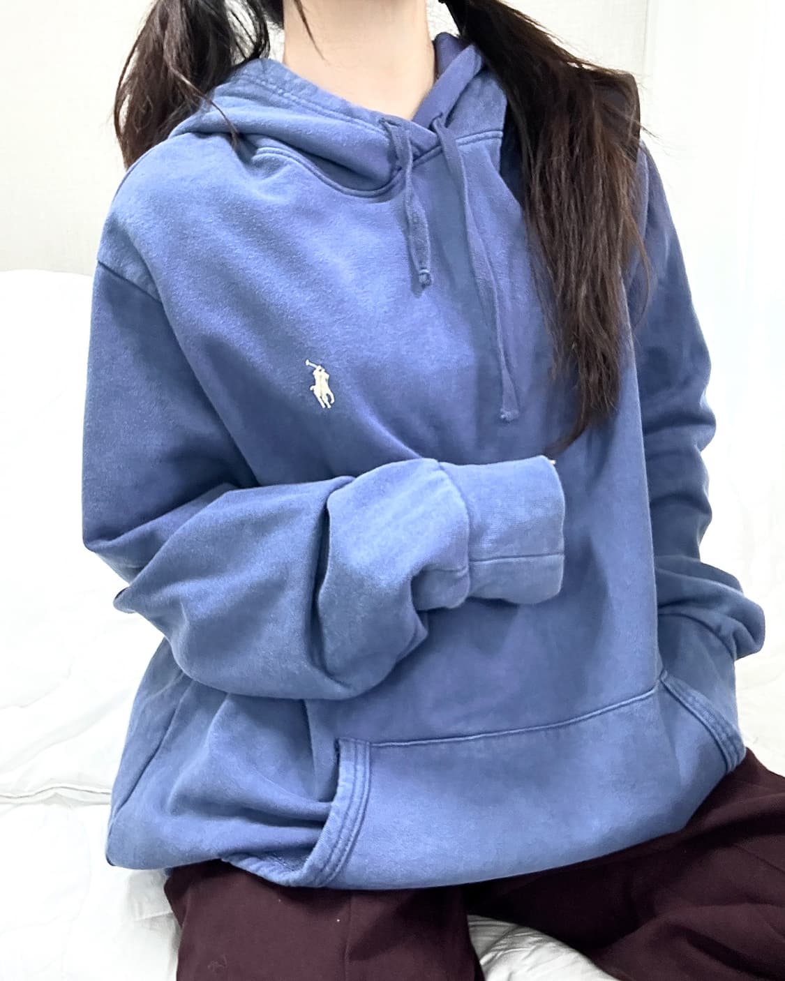 폴로 신형 블루 워싱 후드 상품이미지5