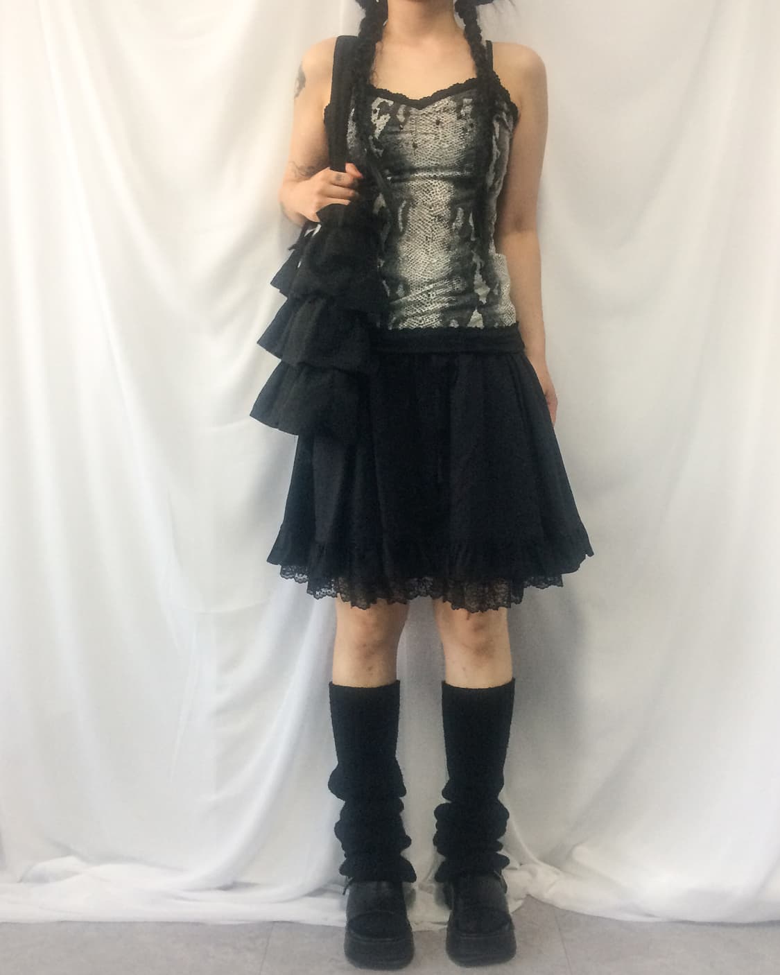 Python pattern lace sleeveless 상품이미지8