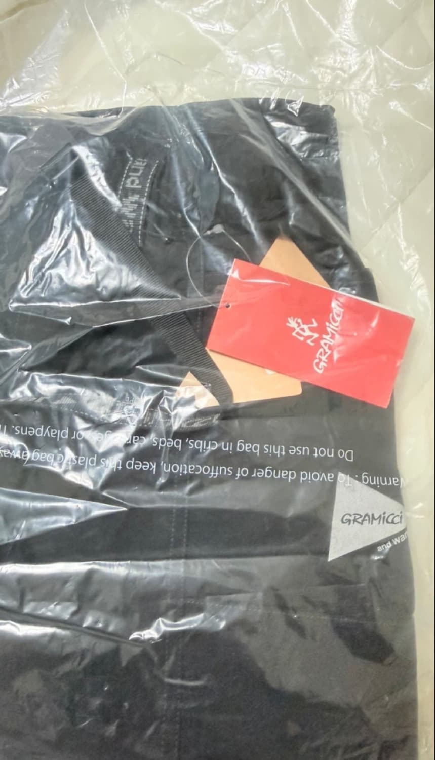 [새상품]앤드원더x그라미치 립스탑 우먼 블랙 S사이즈 상품이미지3