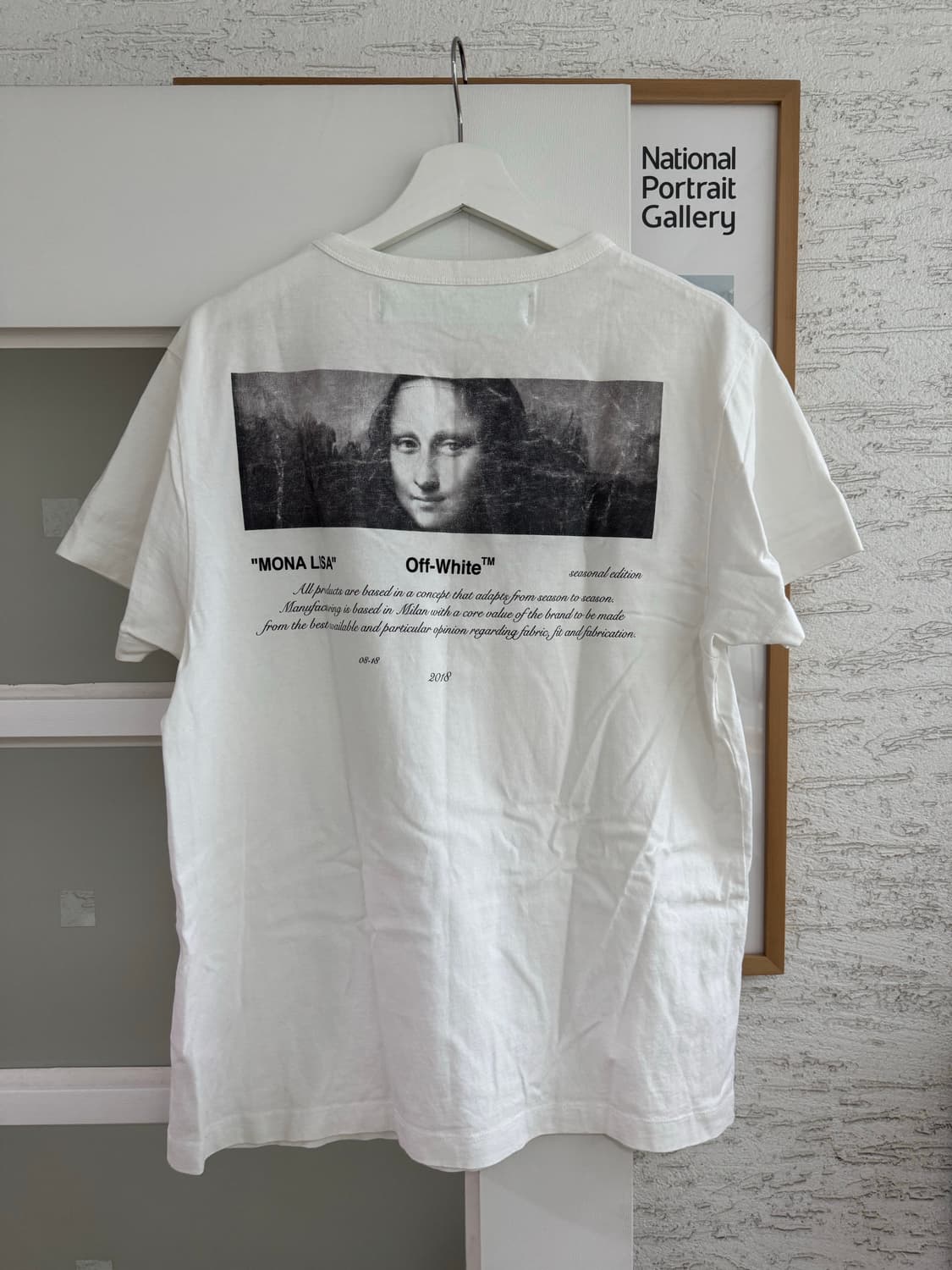 [OFF-WHITE] 오프화이트 모나리자 반팔 티셔츠 XS 상품이미지4