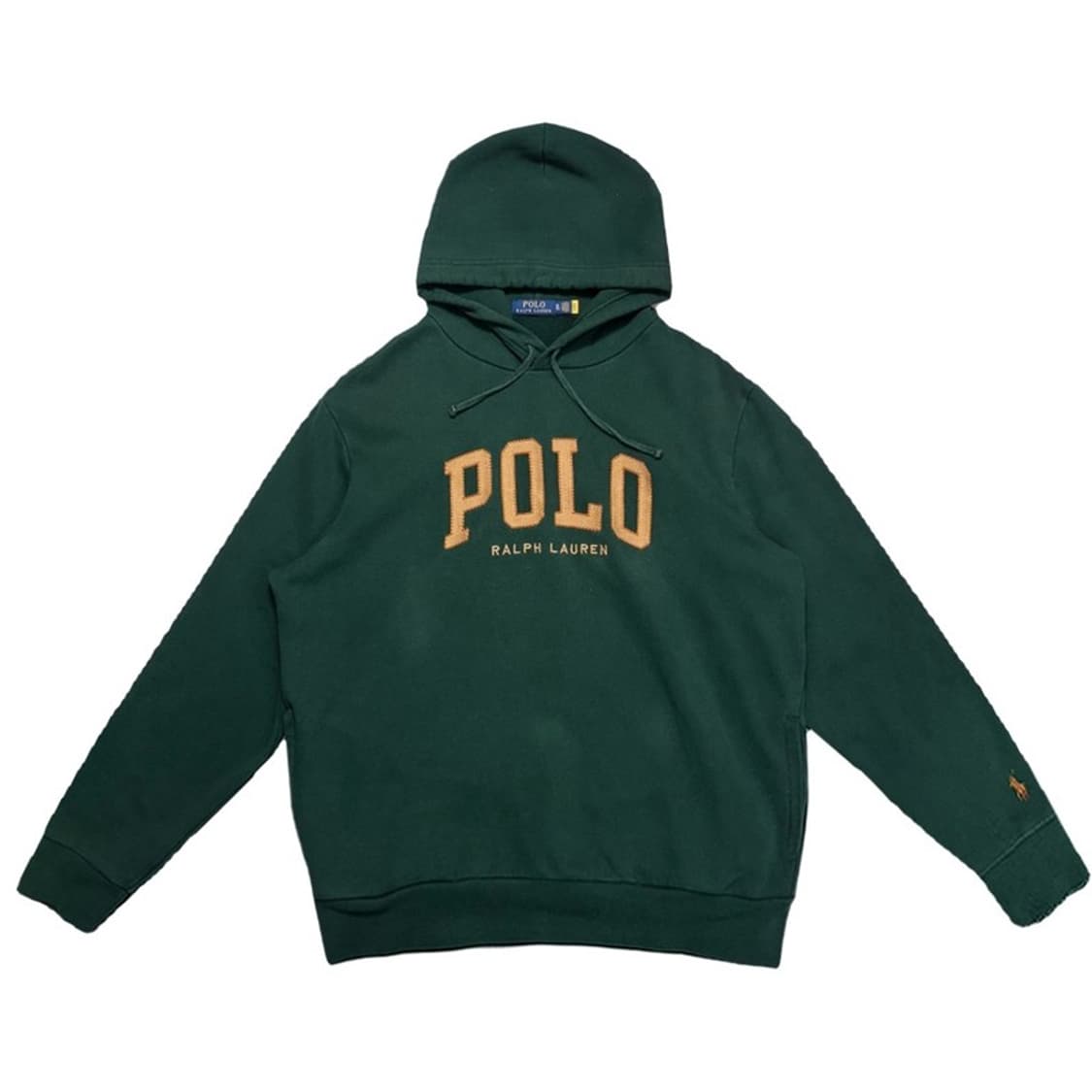 POLO RALPH LAUREN RL 플리스 로고 후드티 딥그린 XL 상품이미지1