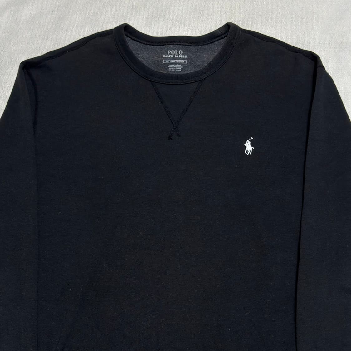 XL 폴로랄프로렌 화이트 포니 블랙 맨투맨 상품이미지1