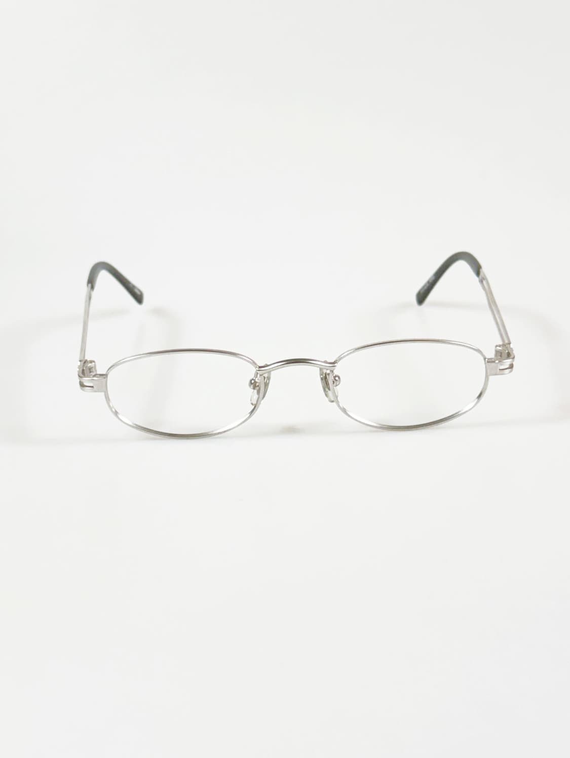 KEIT 실버 메탈 슬림 오벌 프레임 빈티지 안경 상품이미지1