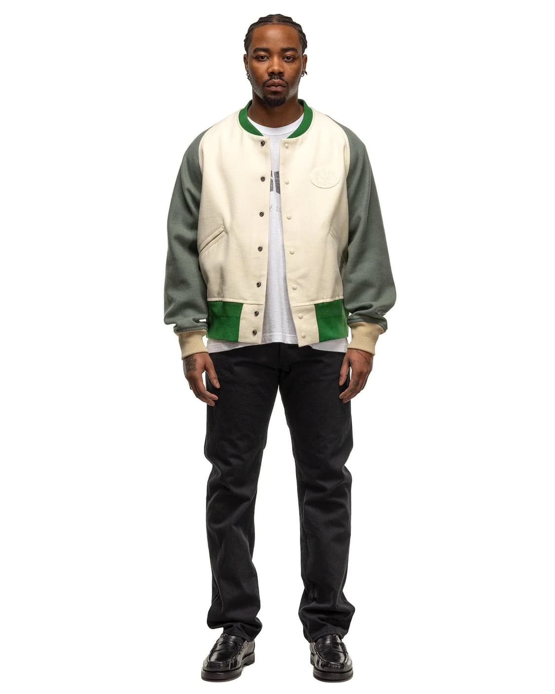 Visvim FLUXUS 비즈빔 소셜 스컬프쳐 블랙 데님 CMYK 상품이미지2