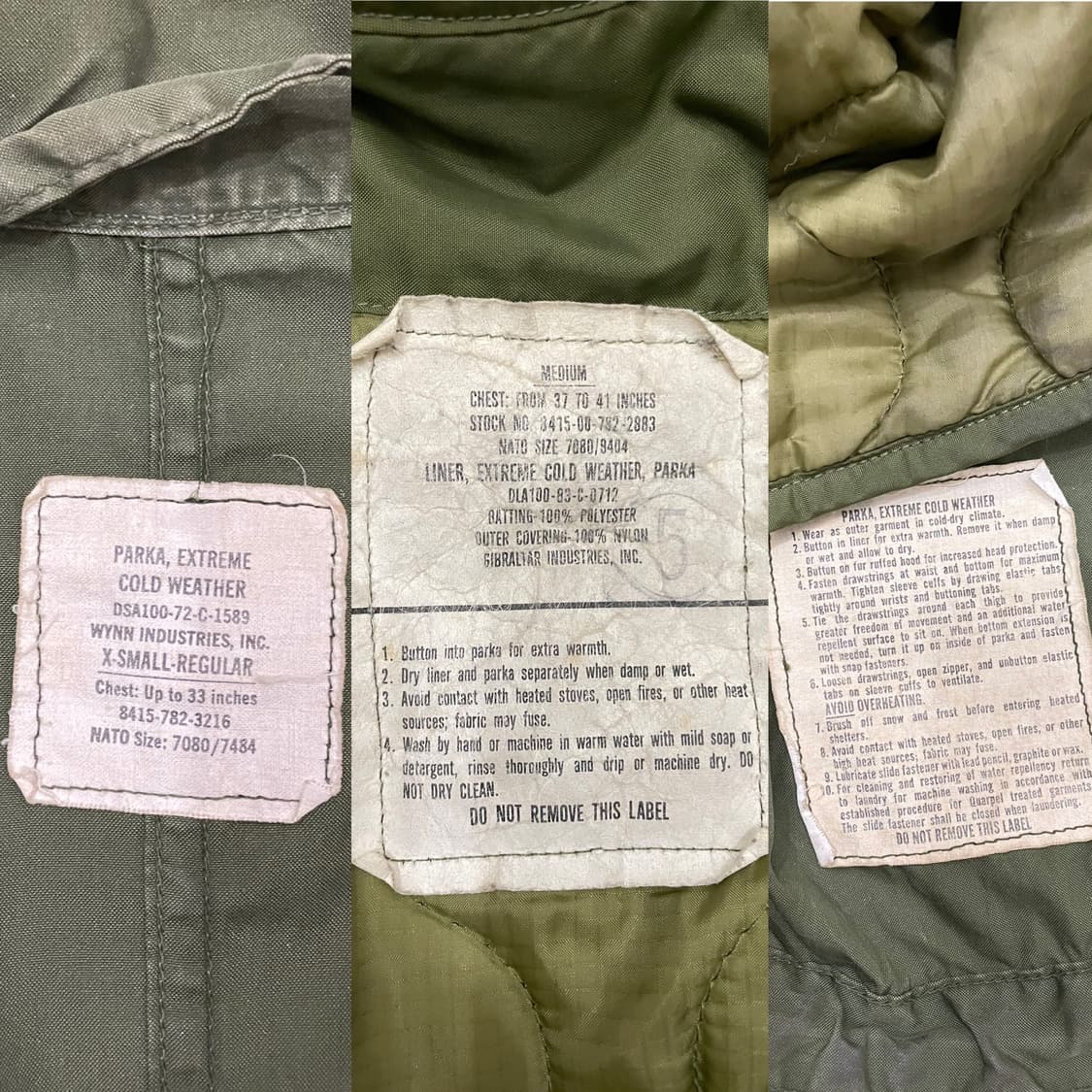 70s 미군 2세대 m65 피쉬테일 개파카 상품이미지9