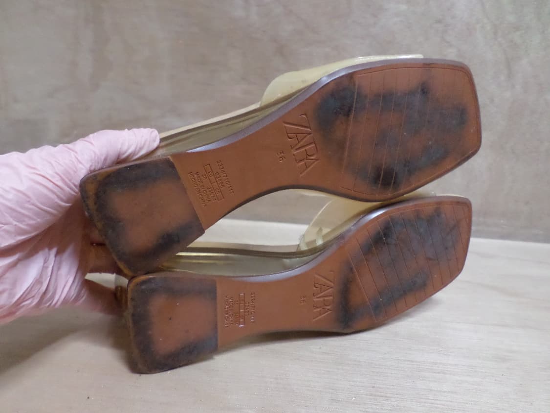 후루룩구제 235 자라 펌프스 슬리퍼 굽5CM 신발  상품이미지6